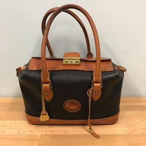 Vintage Dooney & Bourke Leather Doctor Bag w/Key